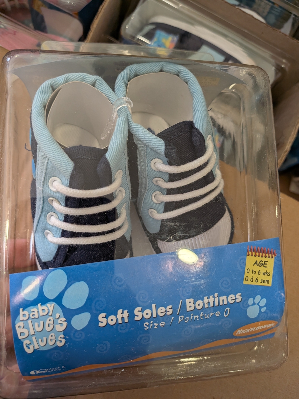 Blue's Clues Soft Sole Baby Shoes - Navy & Light Blue